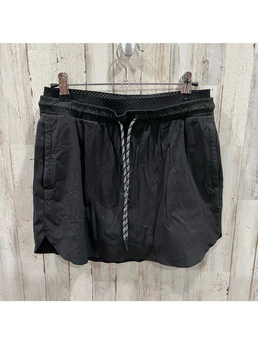 Athleta Black Nylon Crest Skort Tennis Pickleball Golf Womens 4 Quick Dry